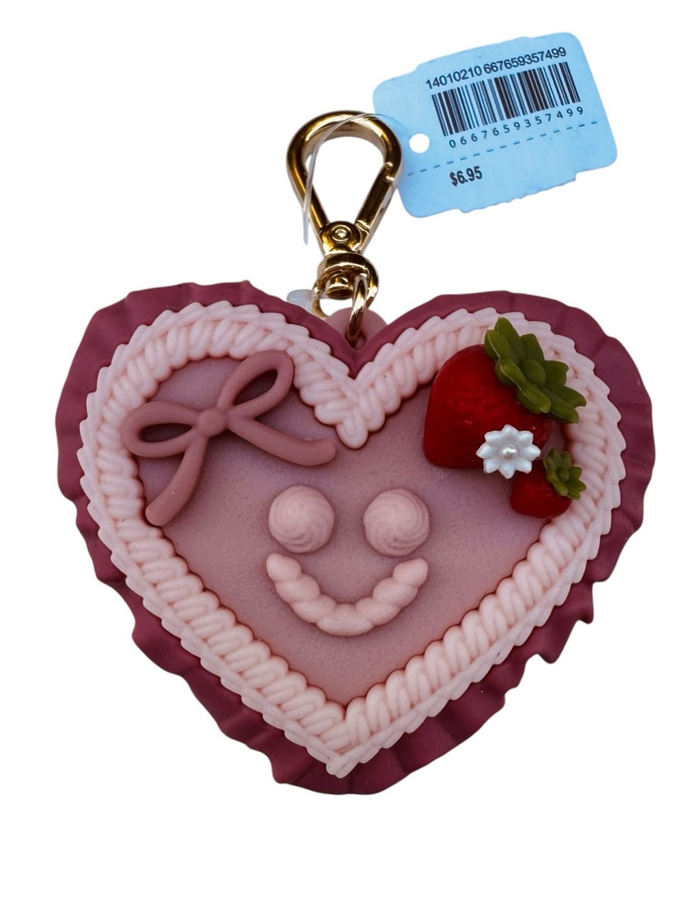 NWT Bath & Body Works Strawberry Heart Cake PocketBac Hand Sanitizer Holder 2025